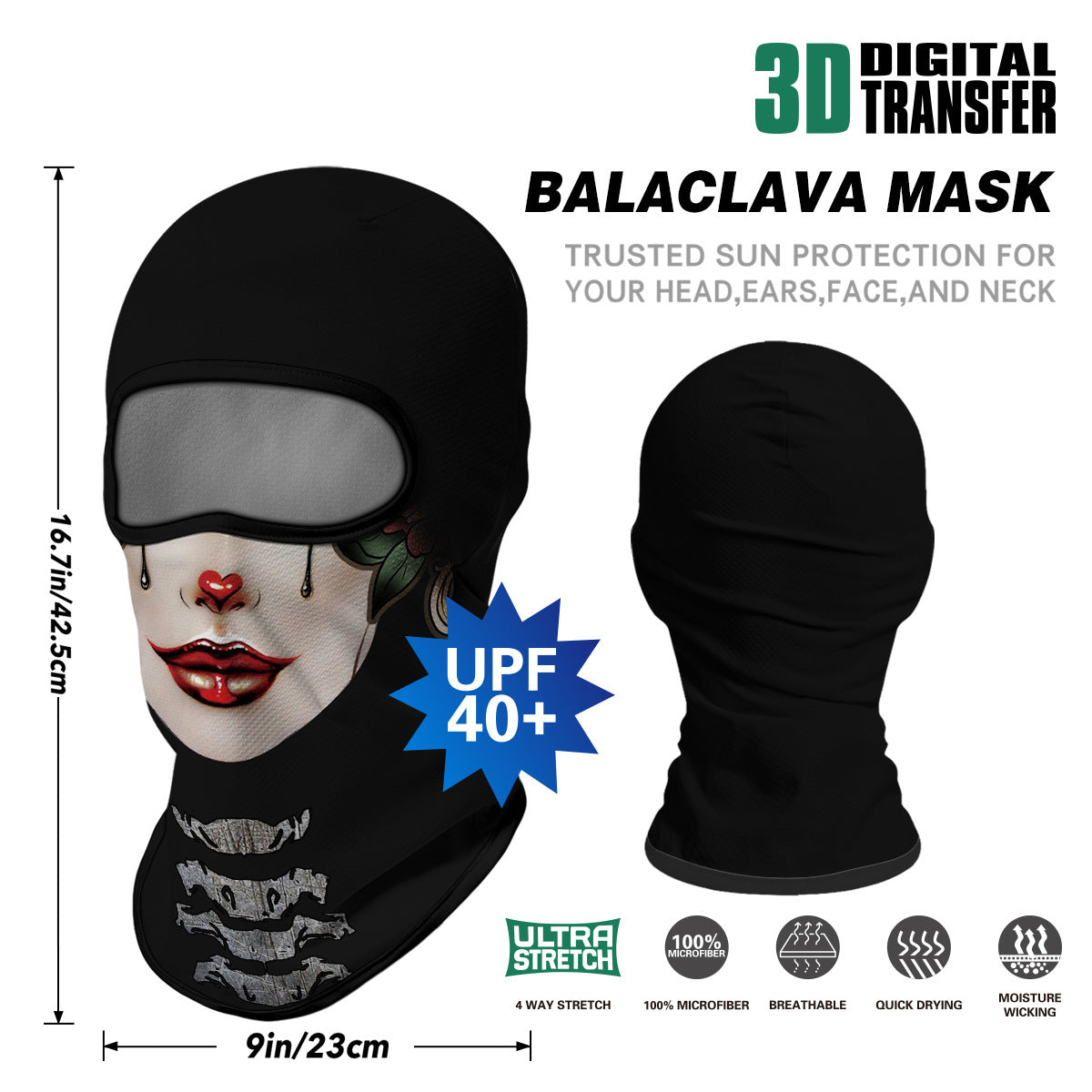 Summer Sun-Proof Headgear Men's and Women's Outdoor Motorcycle Riding Helmet Lining Headgear Fishing Funny Facekini Face Protection Face Mask