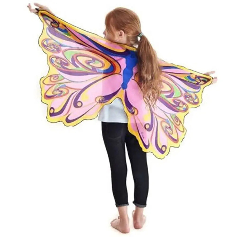 Kids Butterfly Costume Halloween Performance Mask Cloak Children's Butterfly Elf Angel Wings Christmas Stage Cosplay Costumes