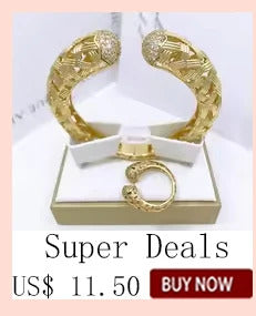 Luxury Jewelry Set For Women High Quality 18K Gold Plated Dubai Jewelry Necklace Earring Ring Bracelet Trending