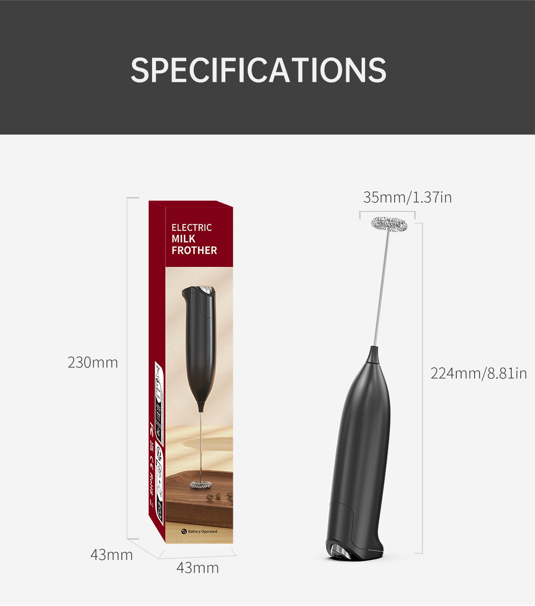 Amazon Electric Milk Beater New Stainless Steel Coffee Cream Electric Milk Beater Egg Beater Portable Blender