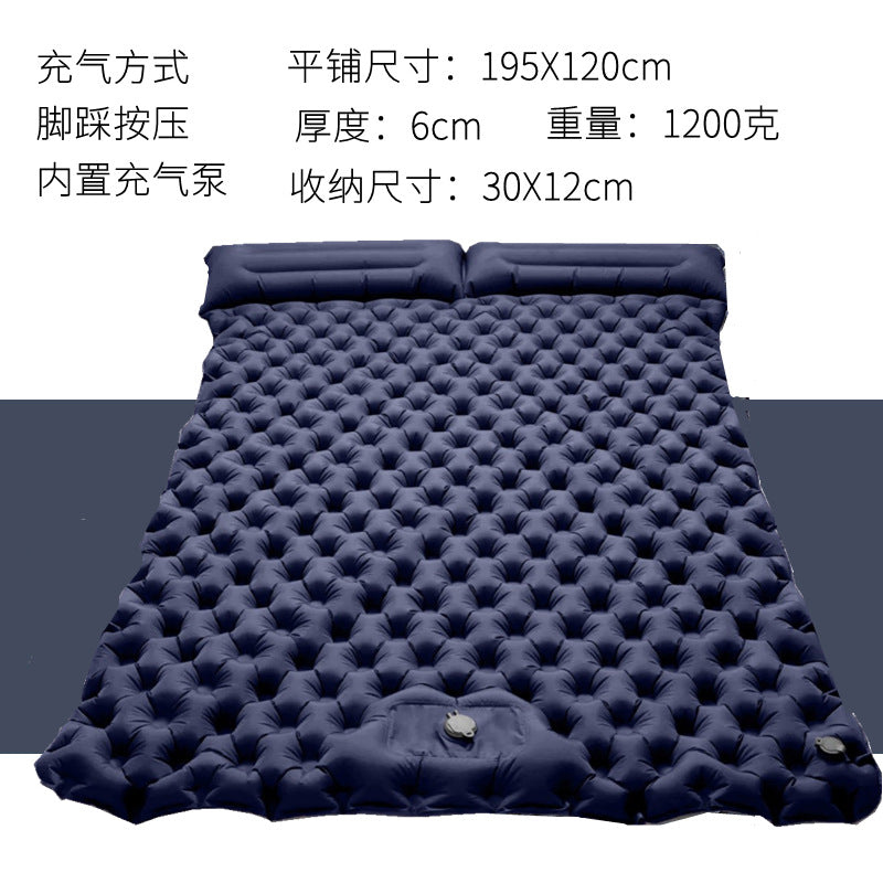 Thickened Outdoor Foldable Portable Tent Nap Mat Ground Mat Moisture-proof Mat Single Double Egg Nest Mat Inflatable Mat