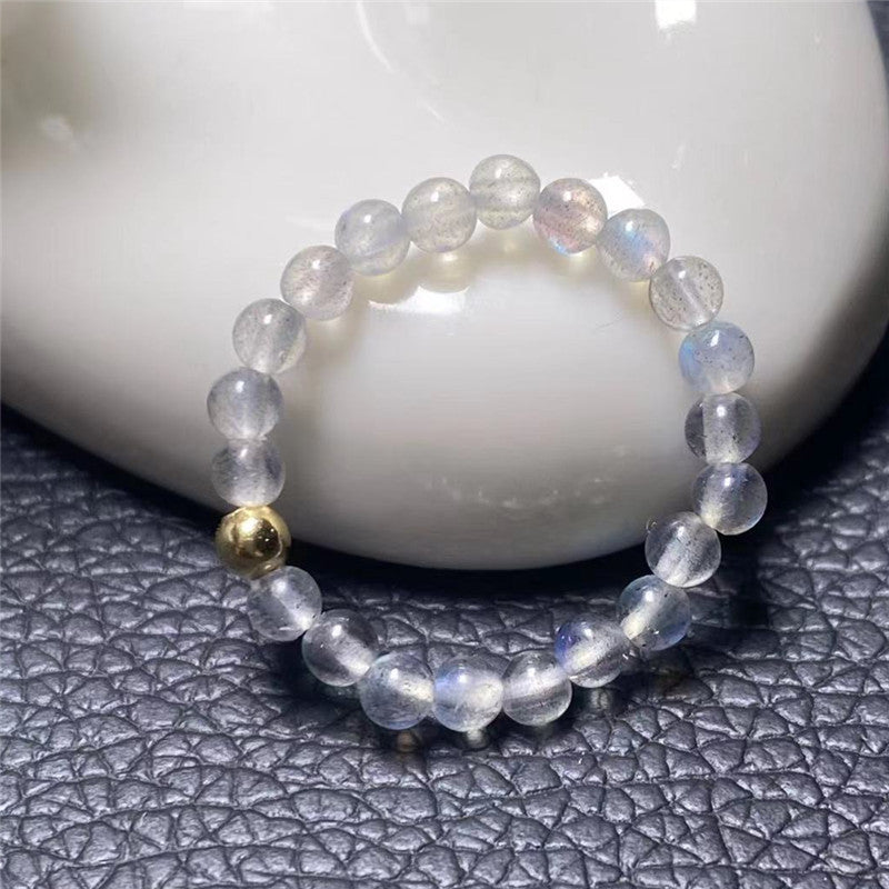 Natural Tourmaline Green Pine Garnet Small Particle Ring Ins Fashion Ring Ring Special Fine Finger Ring Bracelet