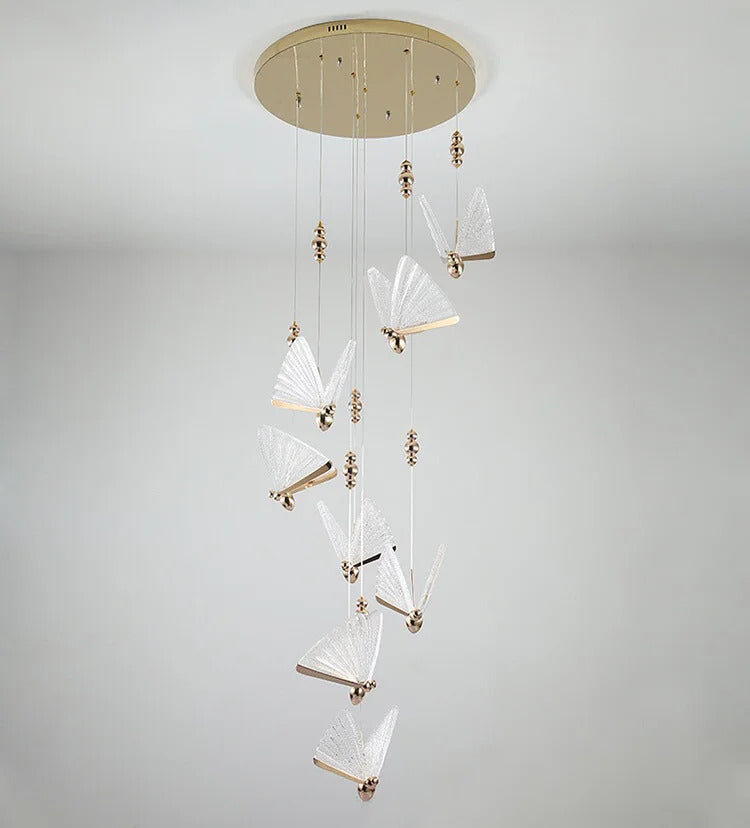 Butterfly Led Pendant Lights Nordic Hanging Lamp Indoor Lighting For Bedside Living Dining Room Kitchen pendente iluminação