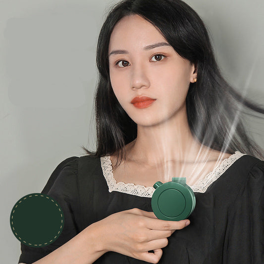 Clip-on Small Fan Quiet USB Portable Mini Neck Hanging Fan Desktop Handheld Fan