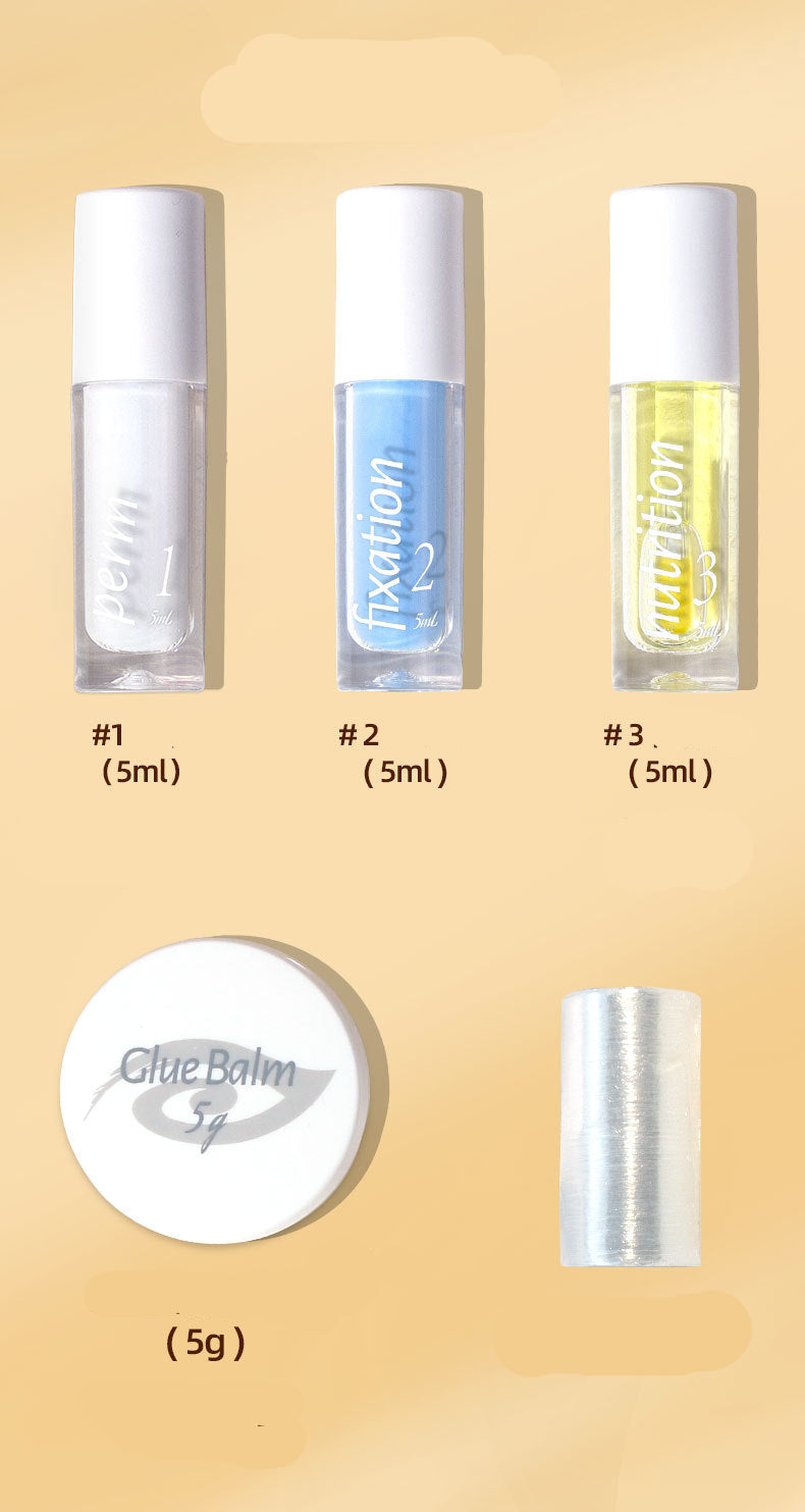 Cross-Border European and American Eyelash Curling Kit Keratin Lash Lift Barbie Long-Lasting Curling Eyelash Enhancing Beauty Tool Manufacturer