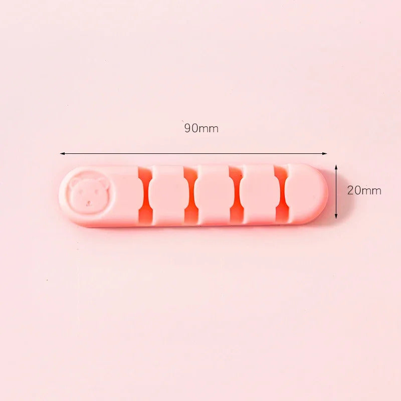 Silicone Desktop Cable Organiser Fixer Data Cable Organizer Fixed Headphone Cable Clip Wire Organizer Gods of Cable Management