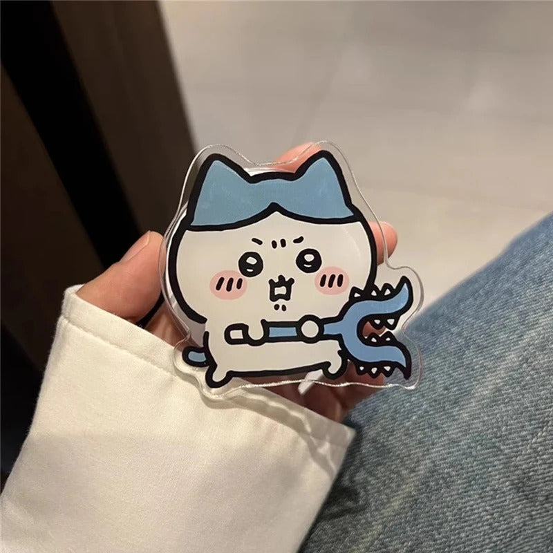 Chikawas Cartoon Mobile Phone Holder Magnetic ハチワレ うさぎ for IPhone Wireless Charging Box Holder Cute Decoration