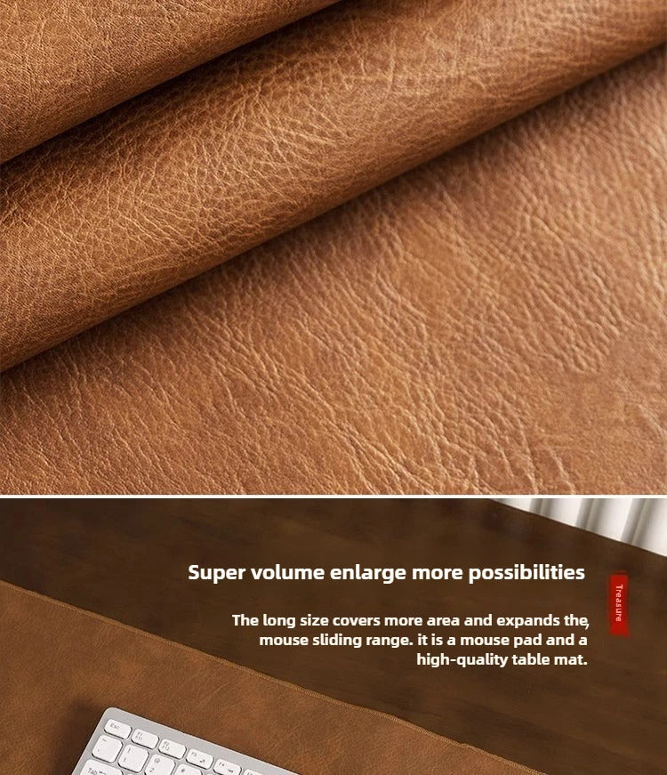 Retro Mousepad Mouse Pad Large Waterproof Non-slip PU Suede Desk Mat Computer Keyboard Desk Pad Mouse Mats Gaming Accessories