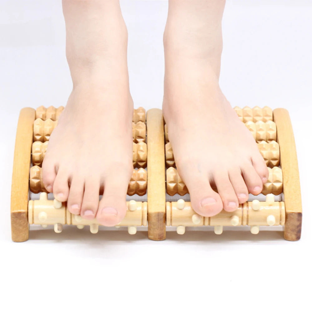 Wooden Foot Roller Wood Care Massage Reflexology Muscle Relax Relief Massager Spa Gift Anti Cellulite Foot Massager Care Tools
