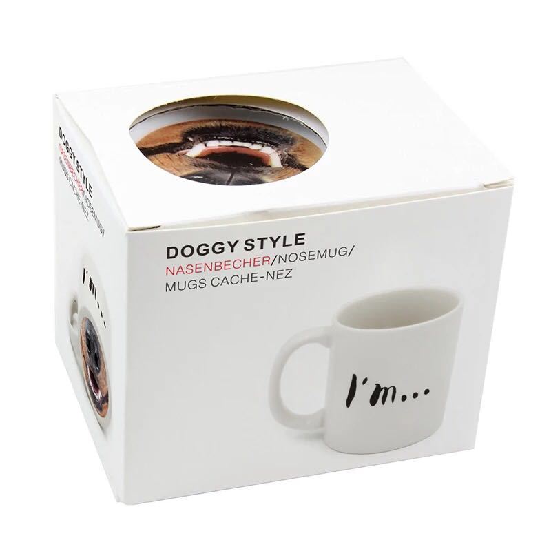 NosePiggymug Creative Prank Funny Pig Nose Dog Nose Cup Creative Ceramic Mug Water Cup Coffee Cup