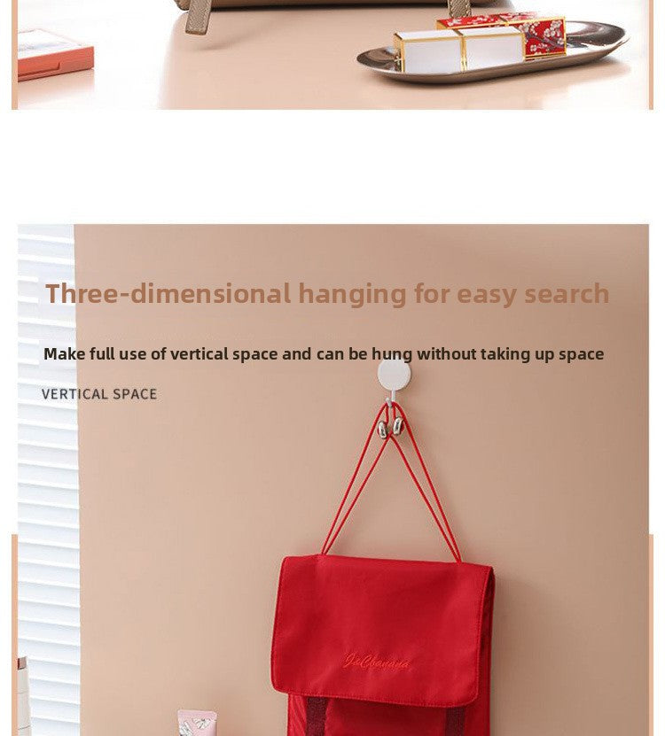 Detachable 4-in-1 Makeup Bag Multifunctional Simple Travel Handheld Foldable Travel Cosmetic Storage Toiletry Bag