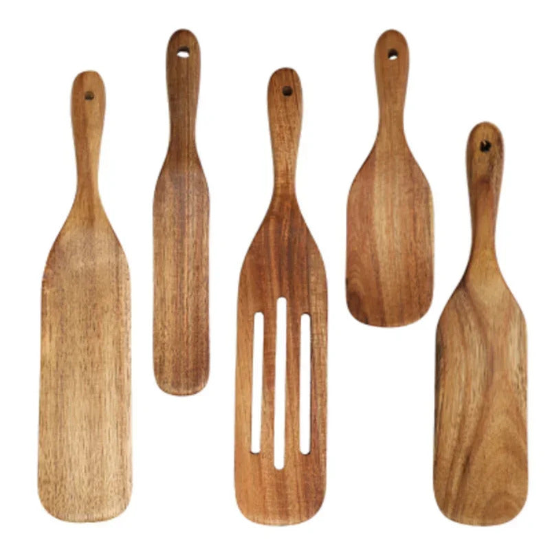 Wooden Rice Spoon Spatula Steak Fry Sauce Non-Stick Cooking Tools Spatula  Accessoires De Cuisine  Cooking Accessories