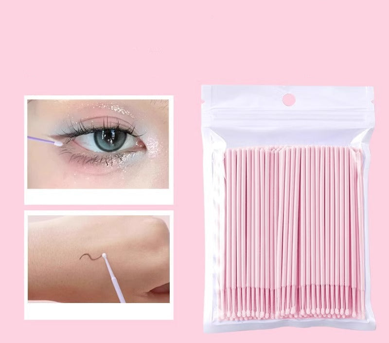 Nano Cotton Swab Makeup Special Changing the Makeup Eyeliner Remover Ultra-Fine Pointed Cotton Swab Eyelash Removal Eyelash Beauty Eyelash Tattoo Cleaning