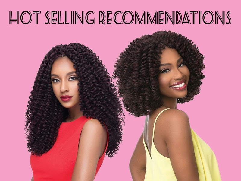 Large Caterpillar Dreadlock Wig Crochet Fluffy Braids Afro Kinky Curly Marley Braids