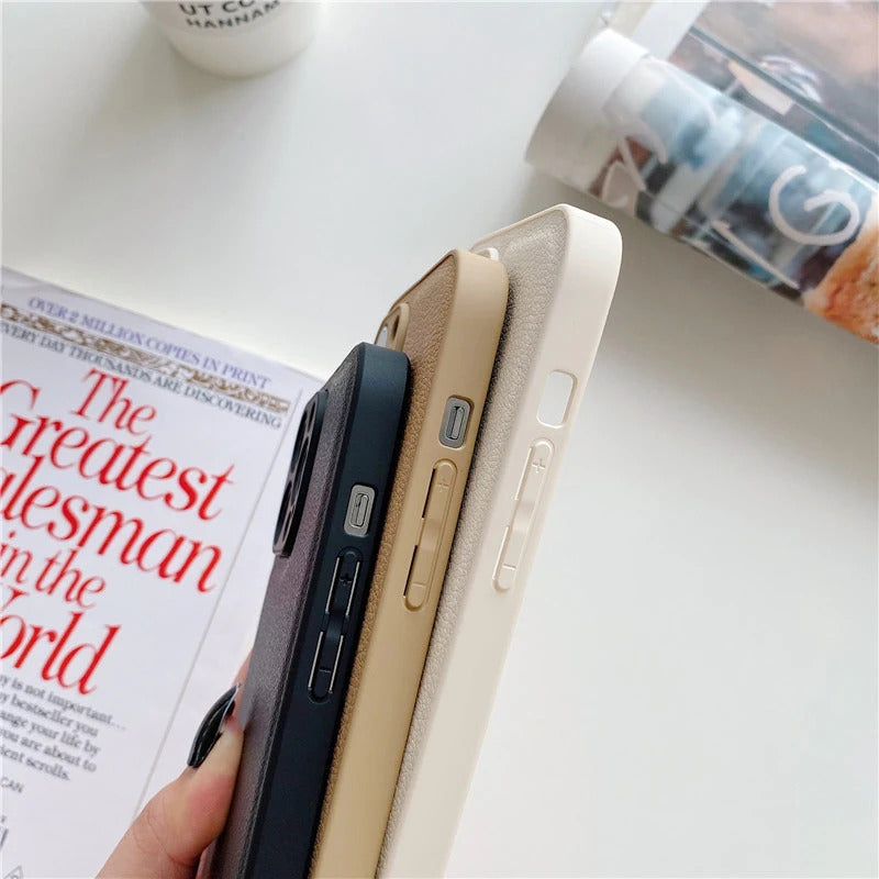 Tiger Leather Soft Case For Iphone 15 14 13 12 11 Pro Max Mini 7 8 Plus X Xs Xr Max Luxury Phone Cover Fashion Anti Drop Funda