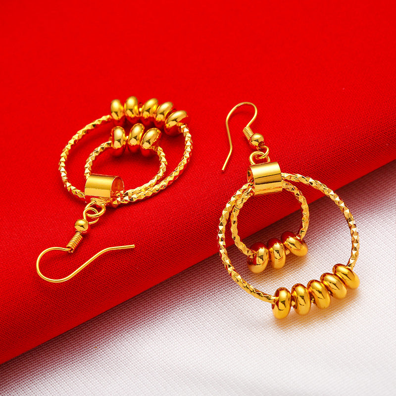 Shagin Women's Large Earrings Fashion Large Women's Earrings Transfer Beads