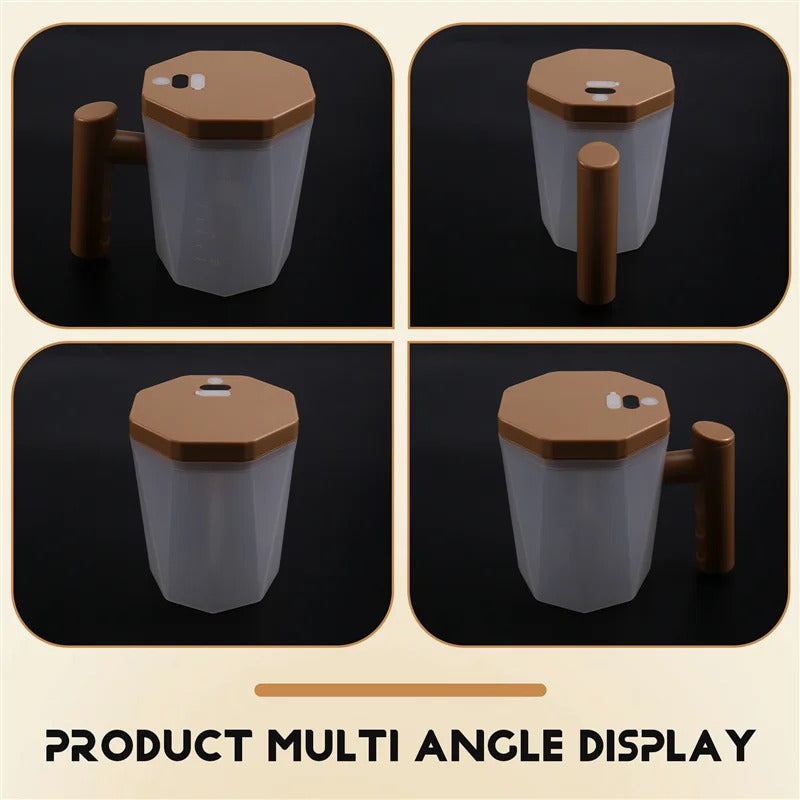 Efficient-Office & Home Essential: Digital Rechargeable Self-Stirring Coffee Mug, Automatic Drink Mixer