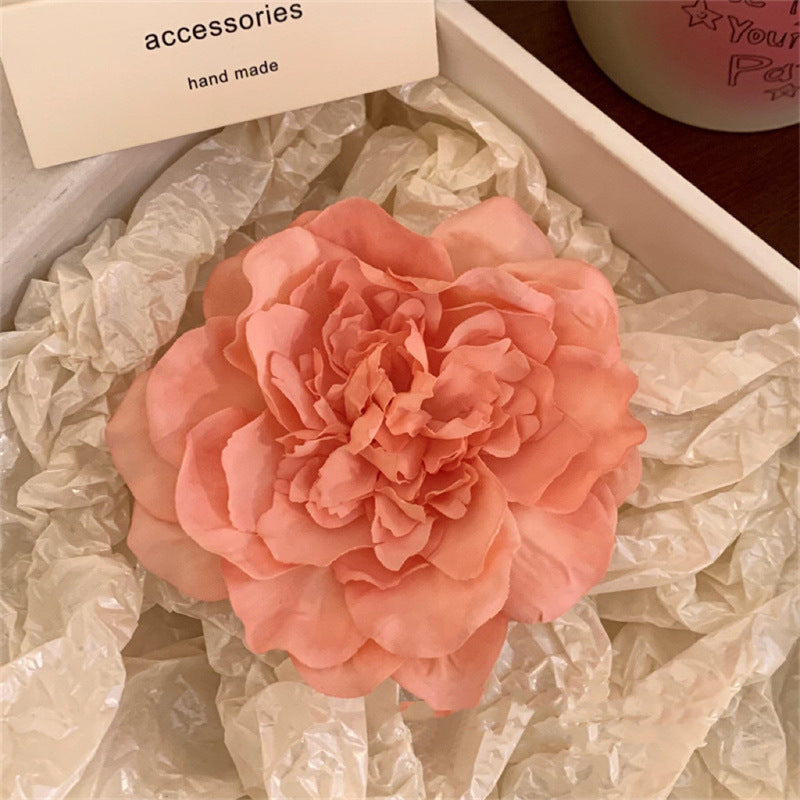 Vacation Organza Flower Hair Clip Travel Outing Hair Accessories Atmosphere Clip Duckbill Clip Hairpin Side Clip Hair Ornament