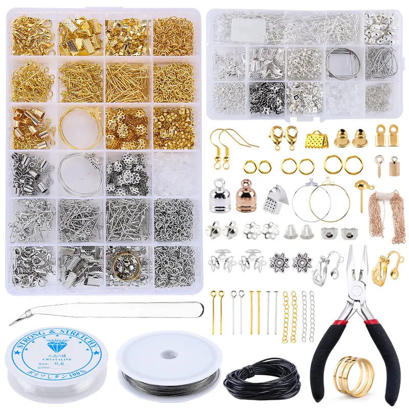 Jewelry Findings Set Jewelry Making Kit Jewelry Findings Starter Kit with Repair Tools for Jewelry Beading Making Supplies DIY