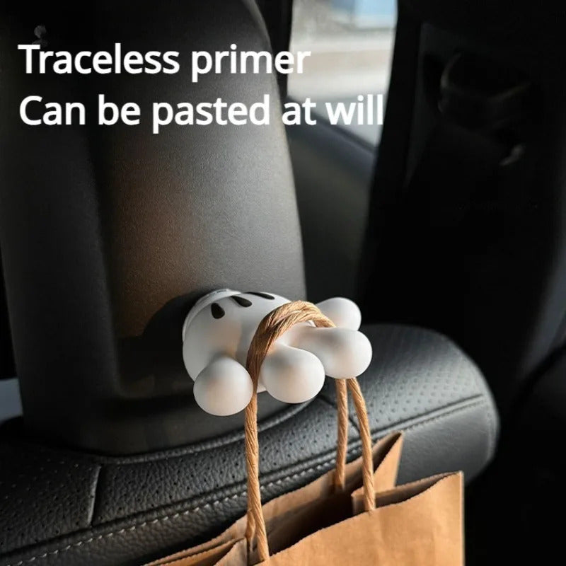Cute Disney Mickey Storage Rack Cute Multifunctional Storage Rack Kawaii Car Adhesive Hook Data Cable Storage Car Hook