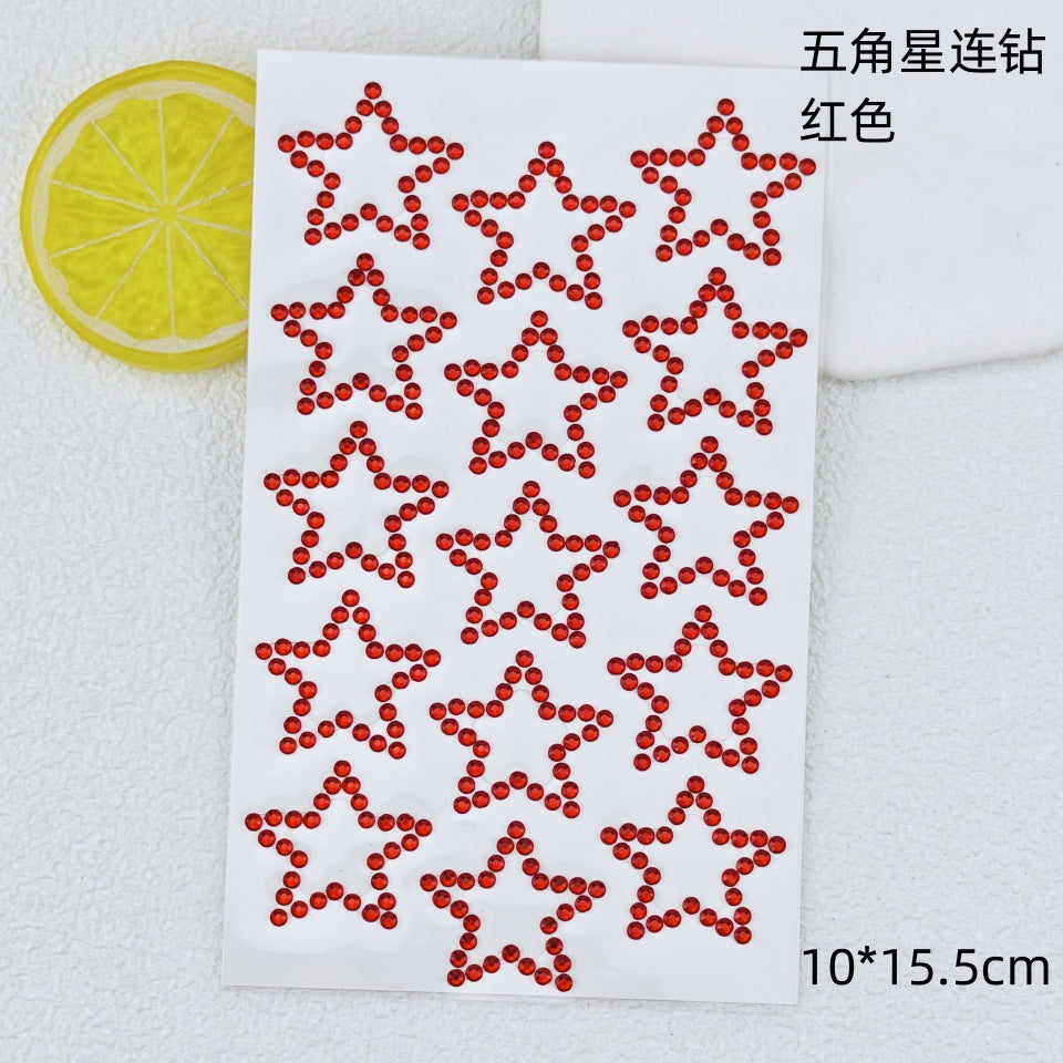 Glitter Gradient Butterfly Wing Tattoo Eye Corner Face Stickers Children's Eye Makeup DIY Stickers Fish Scale Performance Catwalk