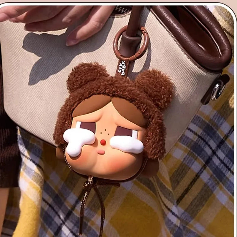 New Genuine Crybaby Series Action Figures Crying Duck Crying Duck Crying Bear Earphone Bag Kids Trendy Peripheral Fashion Gifts