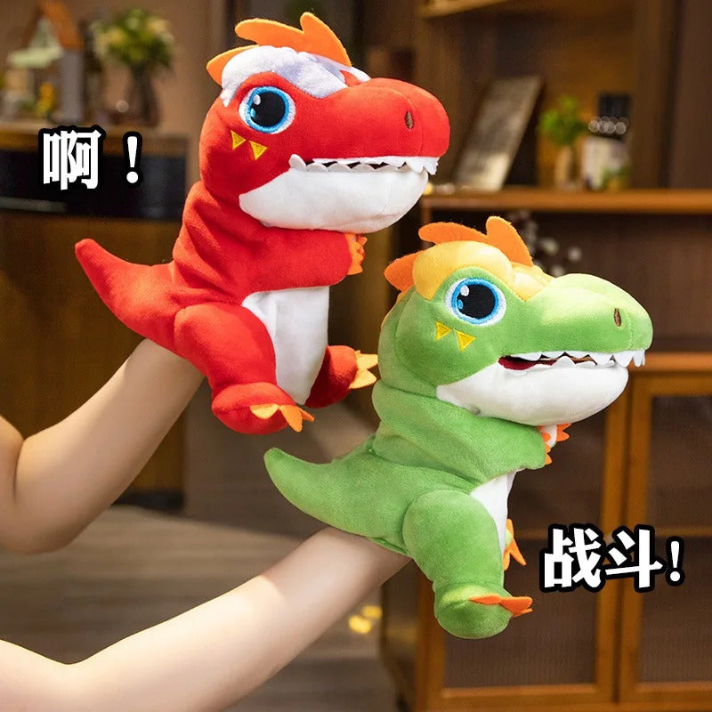 Stuffed Plush Dinosaur Toys Hand Finger Story Puppet Kawaii Dolls Educational Baby Toys Tyrannosaurus Rex Children Gift