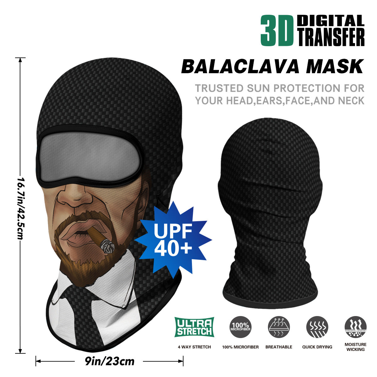 Summer Sun-Proof Headgear Men's and Women's Outdoor Motorcycle Riding Helmet Lining Headgear Fishing Funny Facekini Face Protection Face Mask