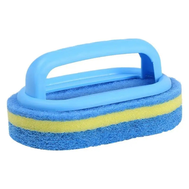 Cleaning Brush with Handle Kitchen Sponge Wipe Thickening Bathroom Tile Cleaning Sponge Household Stain Removal Clean Tools