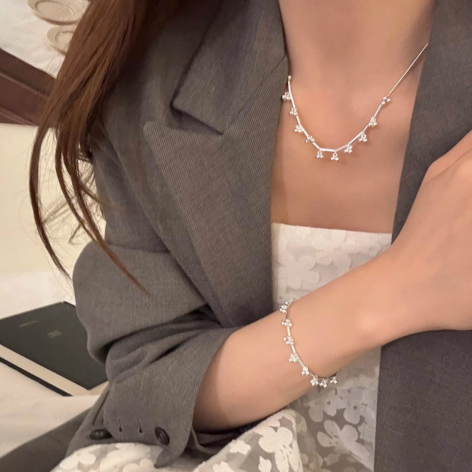 Small Grape Ball Beaded Bracelet for Women, Niche Personality Versatile Simple Bracelet Jewelry