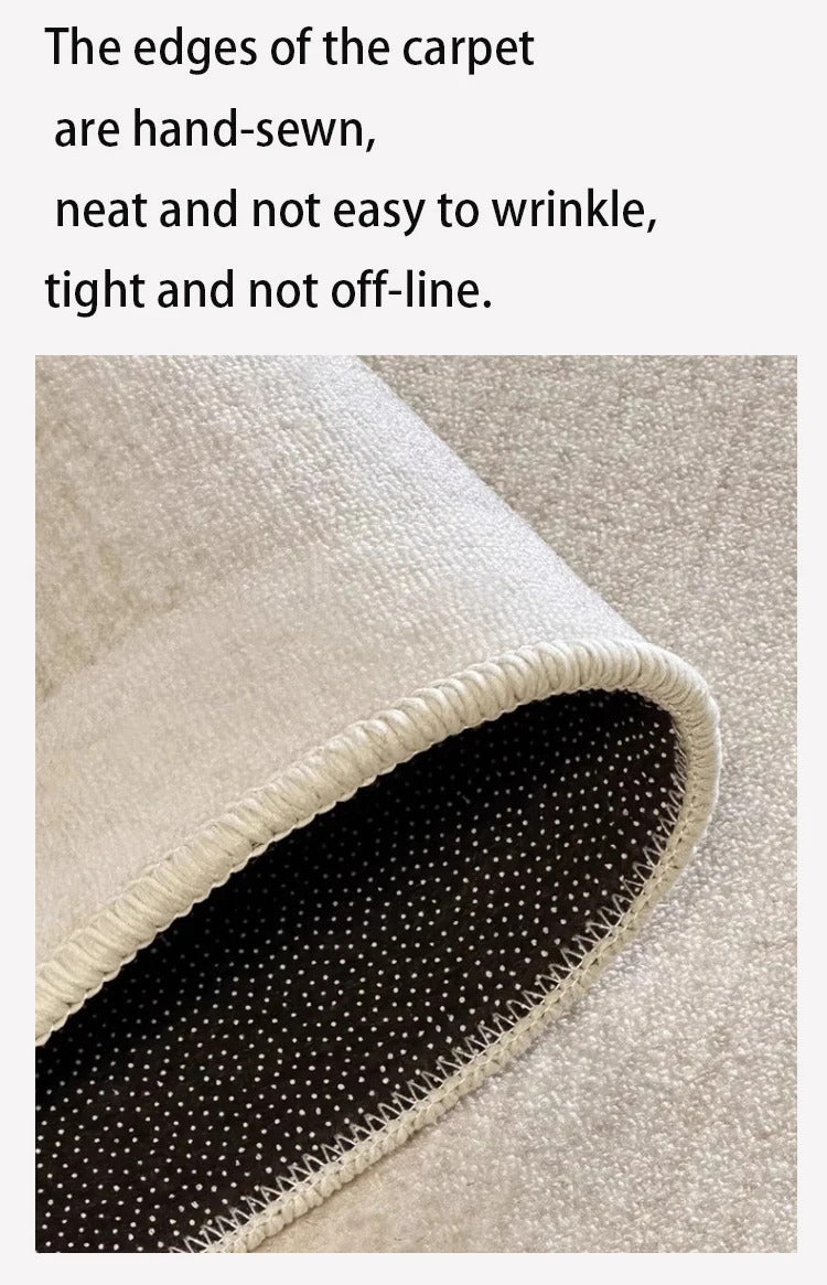 Beige Large Size Living Room Carpets Geometric Cream Carpet Luxury Home Decoration Rugs Easy To Clean Non-Slip Bedroom Rug ковер