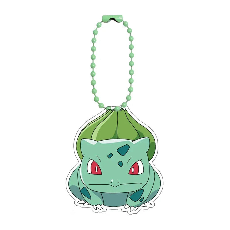 Pokemon Bulbasaur Squirtle Charmander Self-Control Acrylic Cartoon Key Buckle Pendant Anime Classics Game Collection Gift Toys