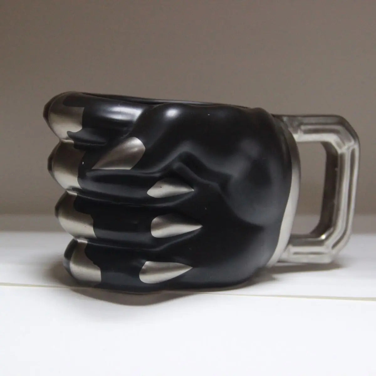 American creative household water cup large capacity black panther coffee cup ceramic cup for boys and girls birthday gifts