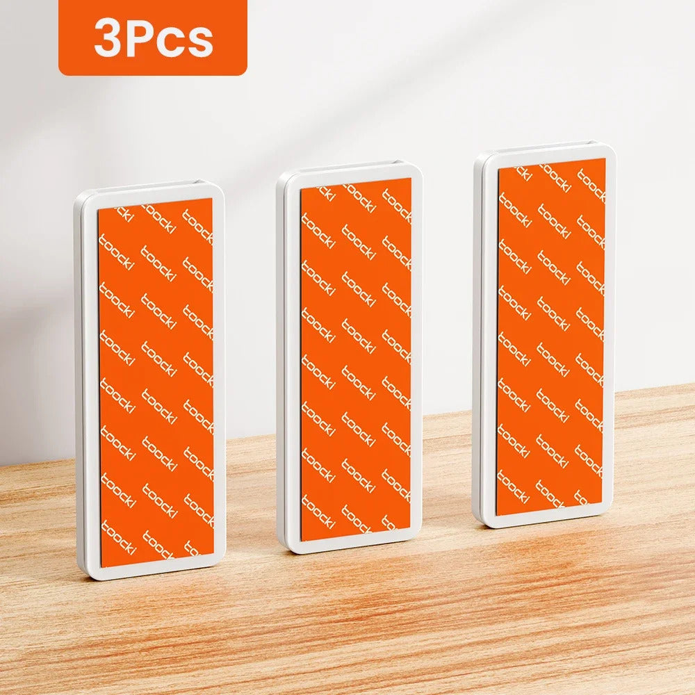 Toocki 1/3 Pcs Power Strip Holder Wall-hanging Plug Punch-Free Fixer Socket Mount Self-Adhesive Cable Wire Organizer For Office