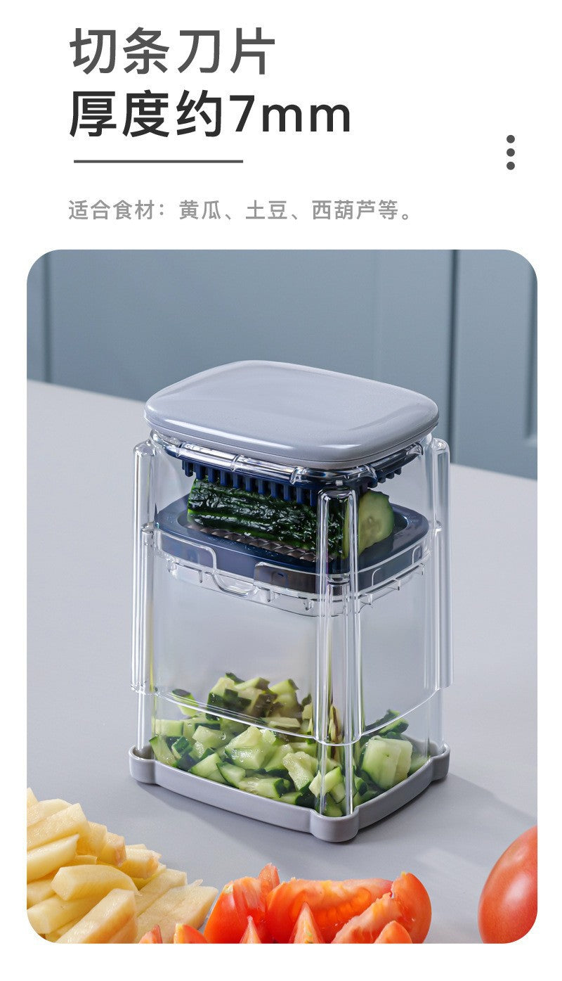 French Fry Cutter Radish Cucumber Dicer Household Multi-Functional Vegetable Cutter Tomato Apple Divider