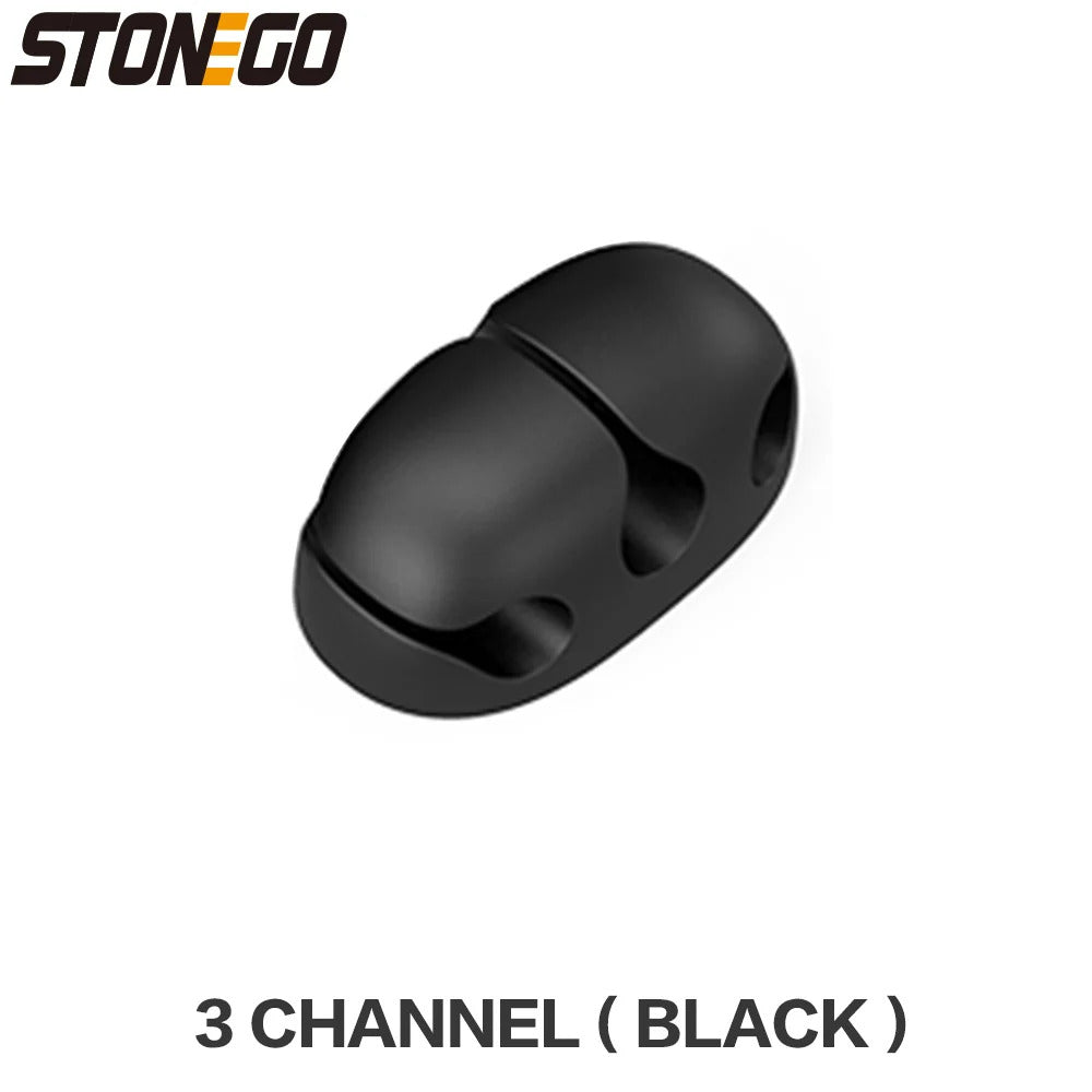 Cable Organizer Feel Free To Stick Multi-function Desktop USB Cable Organizer Wire Winder Silicone Tie Fixer Wire Management