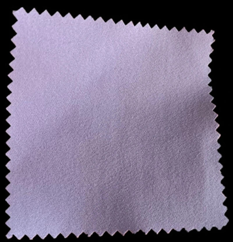 100pcs Emboss Custom LOGO 8*8cm Silver Polish opp bags Cloth for silver Jewelry Cleaner Blue Microfiber suede fabric material
