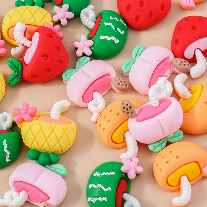 Leslie Random Mix 10pcs Cute New Miniature Dollhouse Simulated Food Snacks Mini Bread Cake for Girls BJD Doll Kitchen Toys