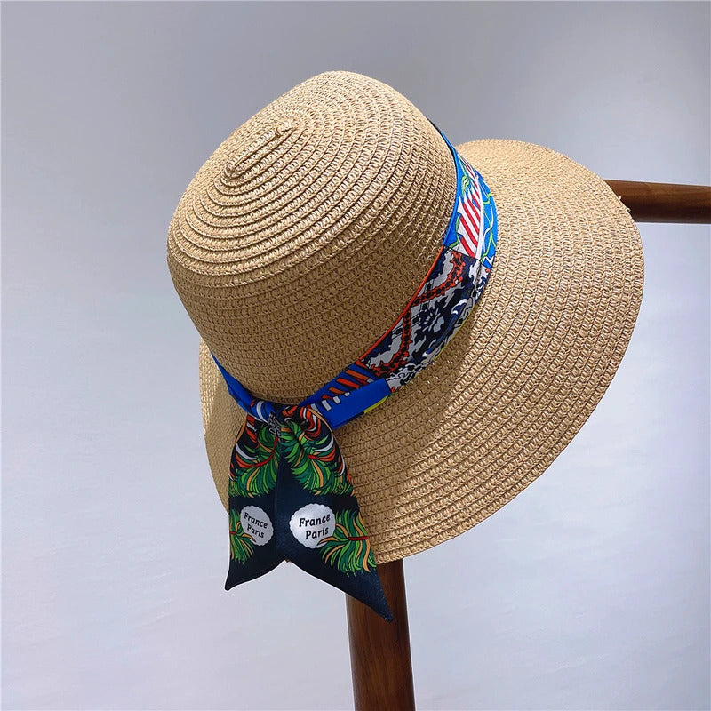 Fashion Women Hair Scarf 2024 New Brand Design Luxury Silk Scarf Fashion Print Headband Skinny Bag Scarves Neckerchief