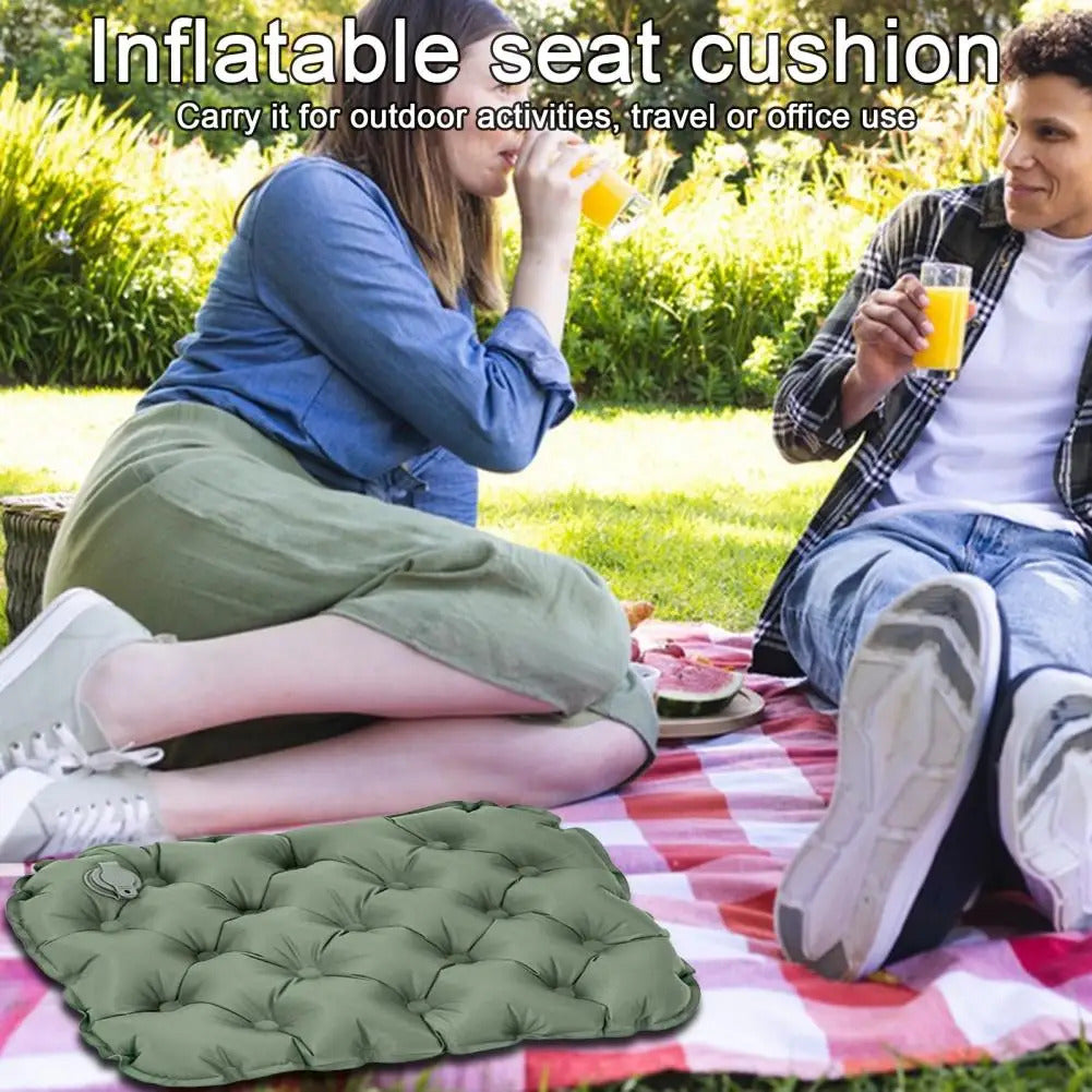 Air Cushion Premium Seat Cushion Waterproof Wear-resistant Comfort for Airplane Car Seats Quick Inflate/deflate Ultimate Air