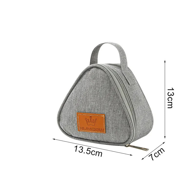 New Triangular Insulation Bag Mini Aluminum Foil Student Rice Ball Bag Cute Portable Lunch Box Outdoor Lunch Bag