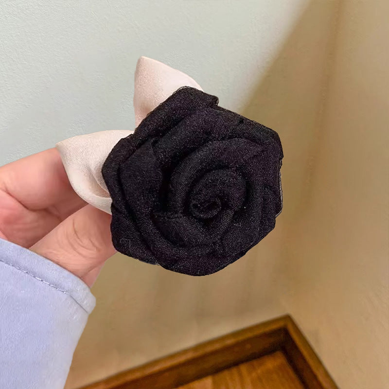 Vacation Organza Flower Hair Clip Travel Outing Hair Accessories Atmosphere Clip Duckbill Clip Hairpin Side Clip Hair Ornament