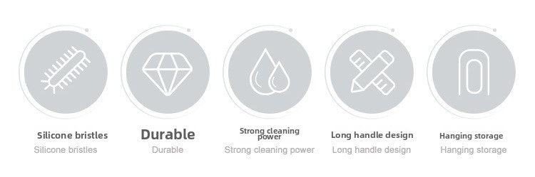 Rotating Silicone Cup Brush Milk Bottle Brush Multifunctional Semi-automatic Cleaning Brush Household Press-type Rotating Cleaning Artifact