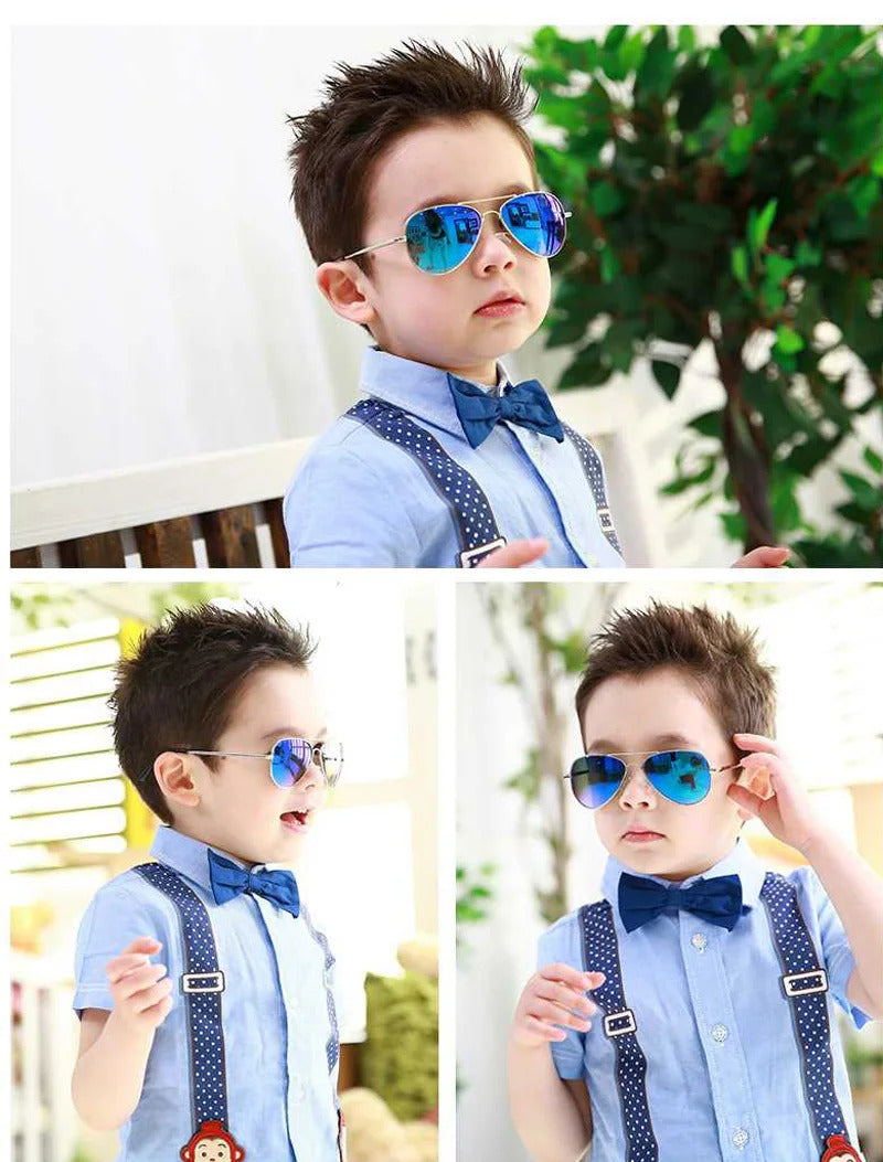 Retro Kids Sunglasses UV400 Brand Designer New Trend Children Sun Glasses Luxury Shades Baby Boys Girls Eyewear Gafas De Sol