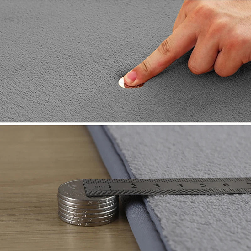 Grey Rugs Living Room Sofa Area Coral Velvet Carpet In The Bedroom Thicken Balcony Cushion Antiskid Kid Bedside Floor Home Decor