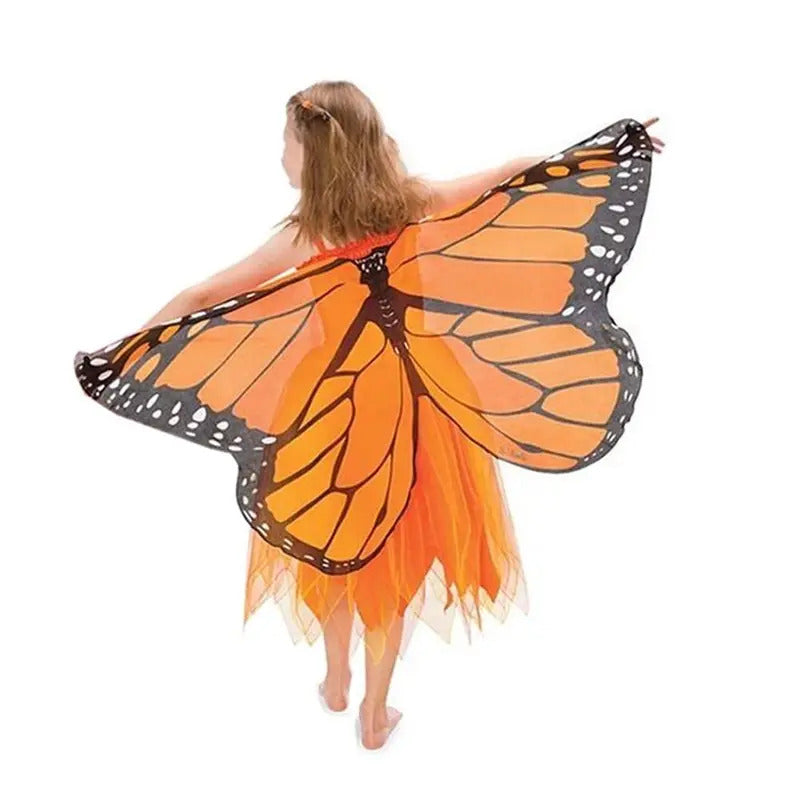Kids Butterfly Costume Halloween Performance Mask Cloak Children's Butterfly Elf Angel Wings Christmas Stage Cosplay Costumes