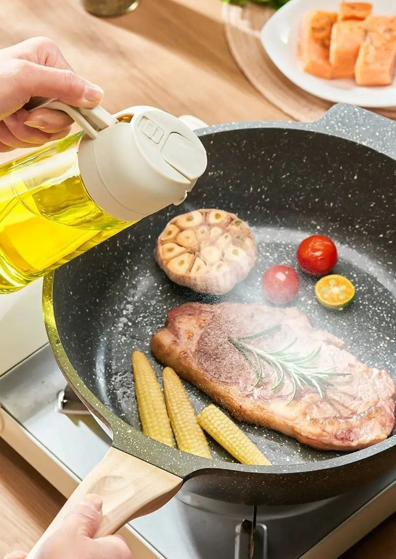 2 in 1 200/300/500ml Oil Spray for Kitchen Spray Oil Bottle Oil Washer Vinegar Soy Sauce Sprayer Containers  Washer