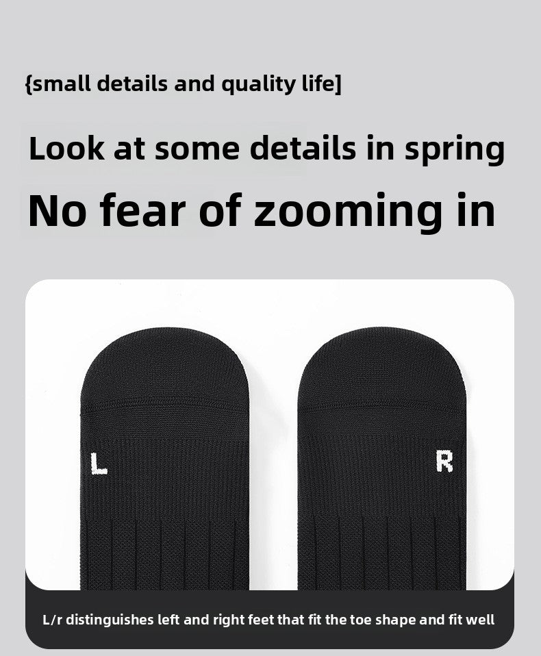 Outdoor Sports Cycling Socks for Men and Women, Breathable, Sweat-Absorbent, Quick-Drying, Odor-Resistant, Lycra, Basketball, Soccer, Running, Mid-Calf Socks