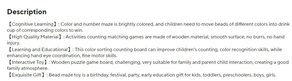 Magnetic digital bead magnetic maze toy for children's puzzle practice, attention and concentration training game for ages 2-6