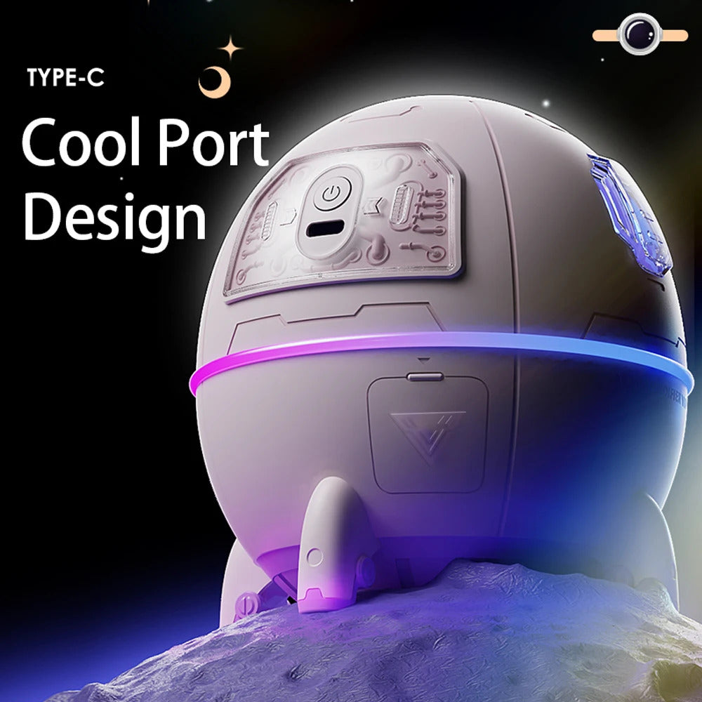 220ML Desktop Humidifier Portable USB Astronaut Air Humidifier Diffuser for Home With Colorful Light